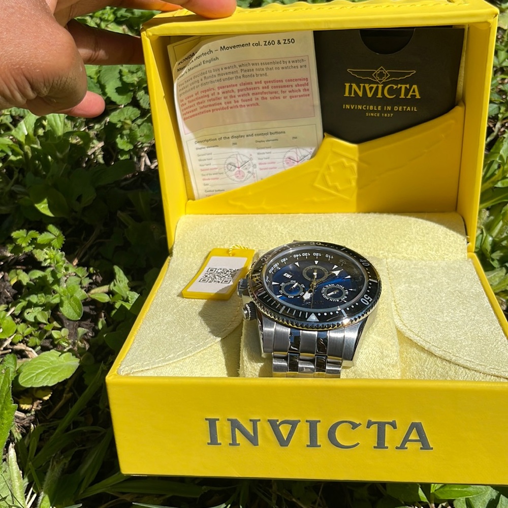 Men’s silver Invicta watch